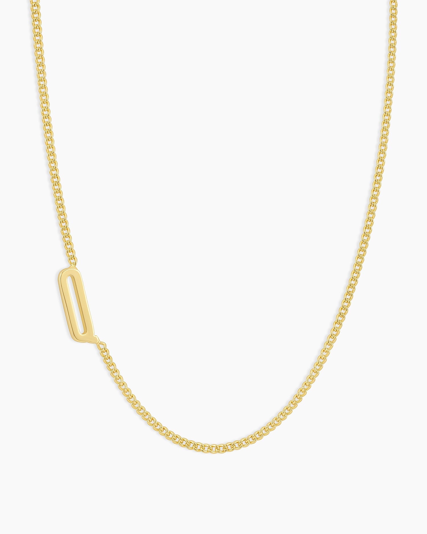 Wilder Alphabet Necklace Alphabet Necklace #Q || option::18K Gold Plated, Q