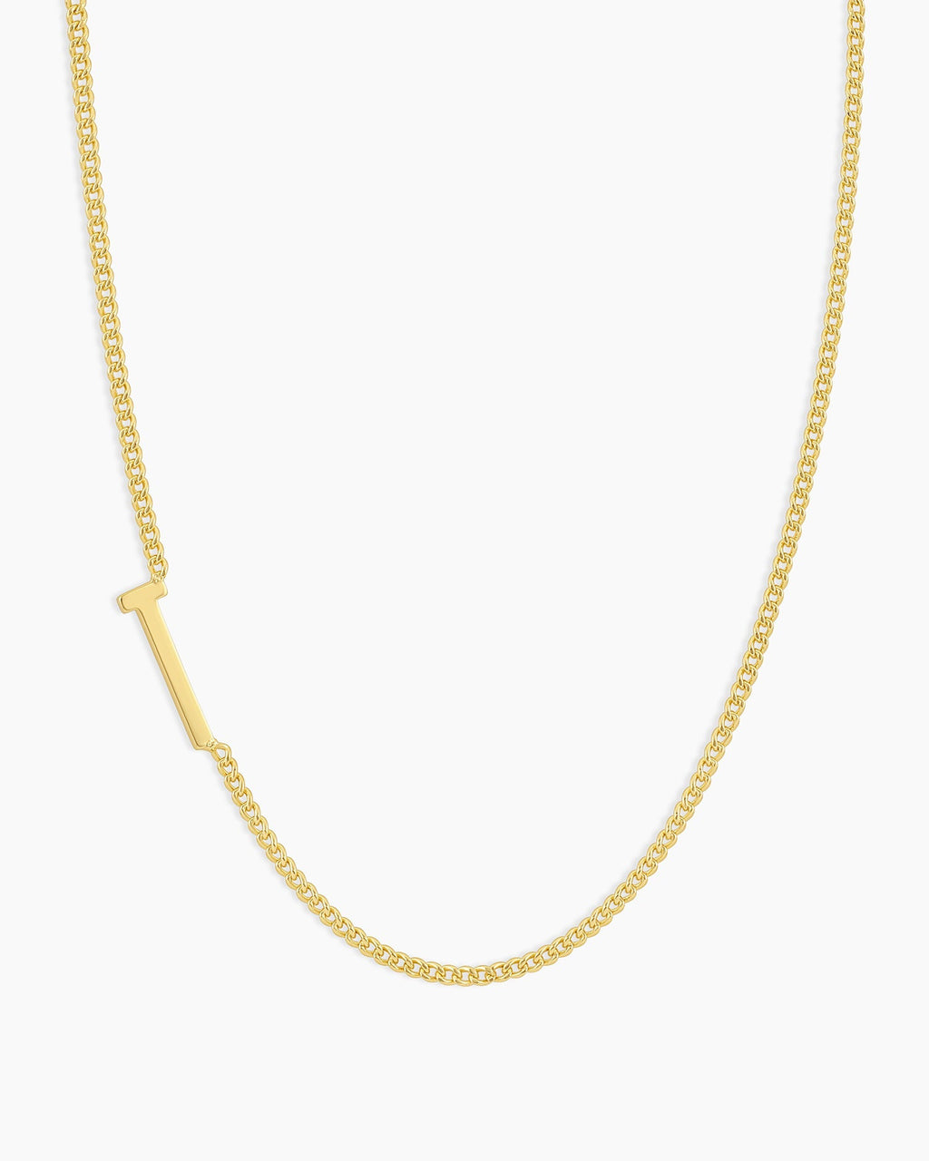 Wilder Alphabet Necklace Alphabet Necklace #T || option::18K Gold Plated, T
