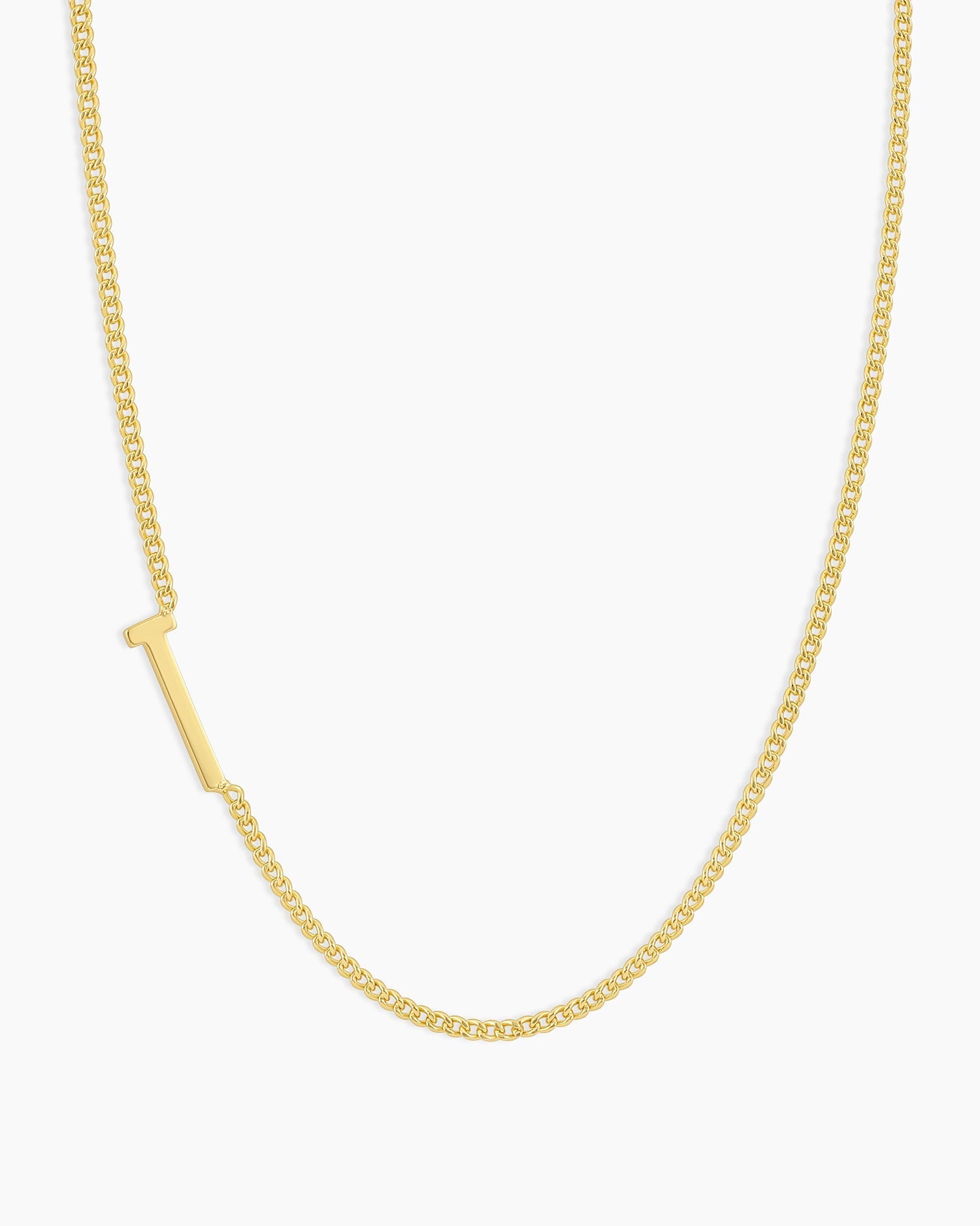 Wilder Alphabet Necklace Alphabet Necklace #T || option::18K Gold Plated, T
