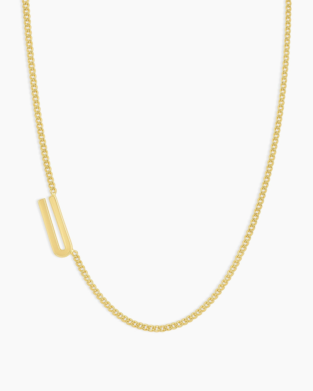 Wilder Alphabet Necklace Alphabet Necklace #U || option::18K Gold Plated, U