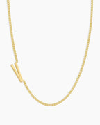 Wilder Alphabet Necklace Alphabet Necklace #V || option::18K Gold Plated, V