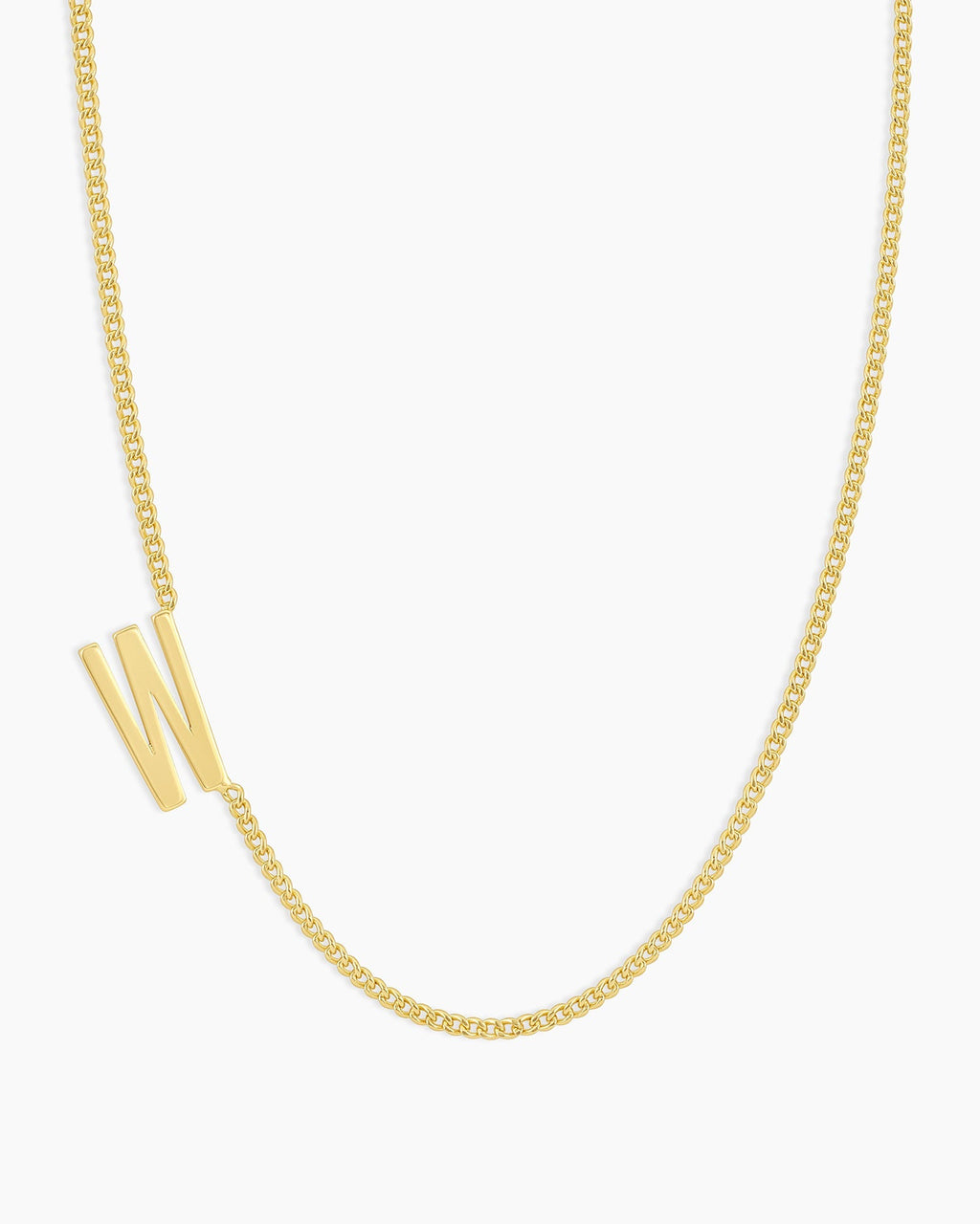 Wilder Alphabet Necklace Alphabet Necklace #W || option::18K Gold Plated, W