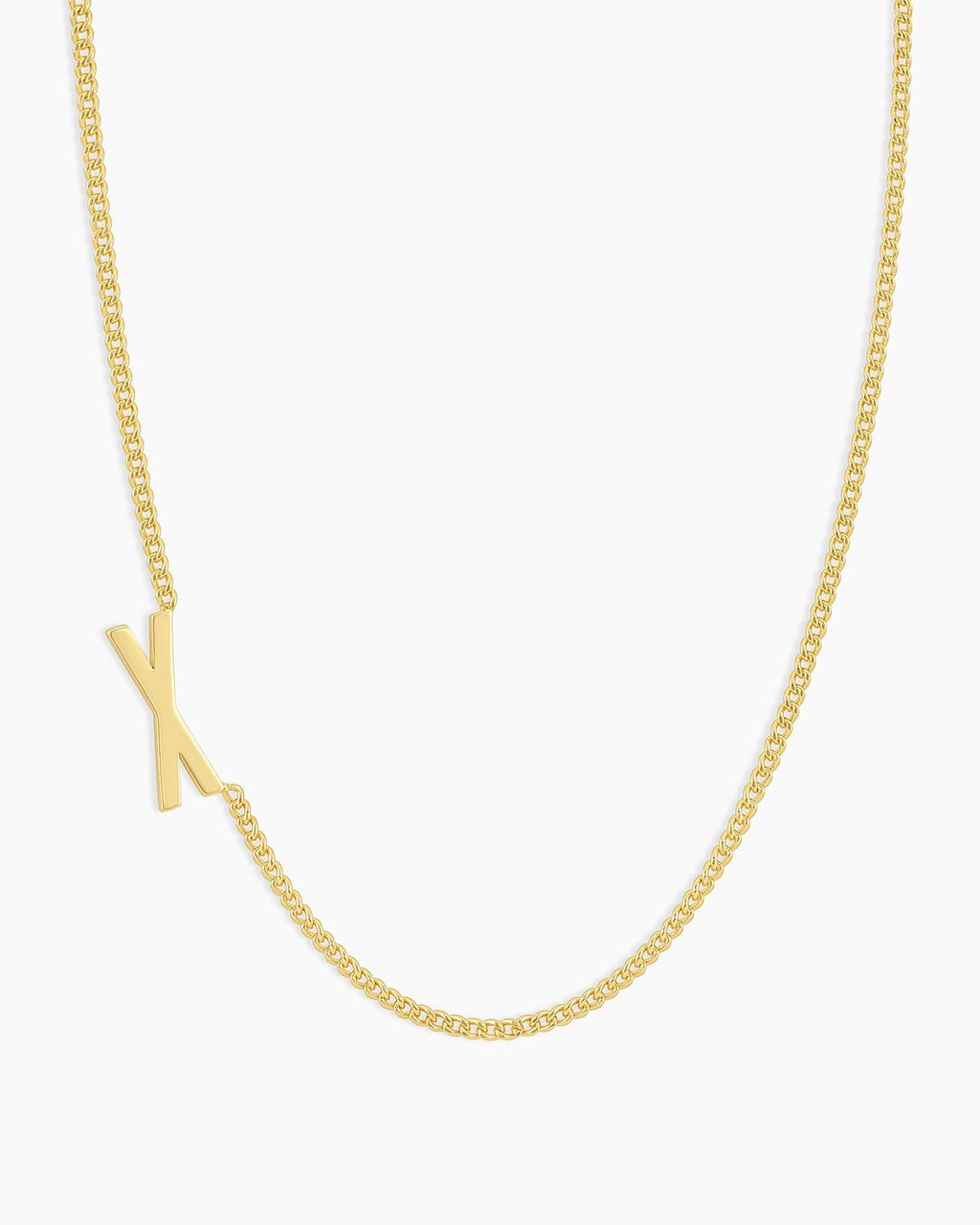 Wilder Alphabet Necklace Alphabet Necklace #X || option::18K Gold Plated, X