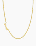 Wilder Alphabet Necklace Alphabet Necklace #X || option::18K Gold Plated, X