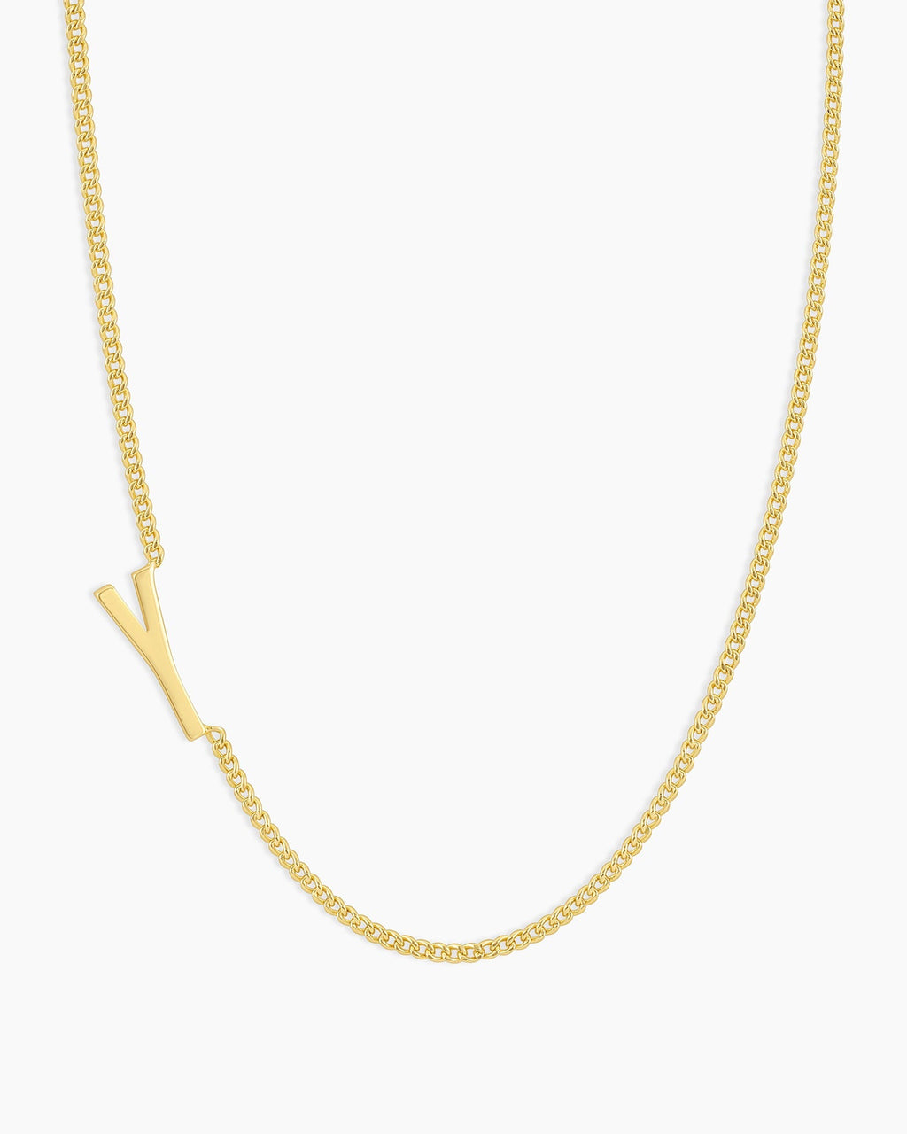 Wilder Alphabet Necklace Alphabet Necklace #Y || option::18K Gold Plated, Y