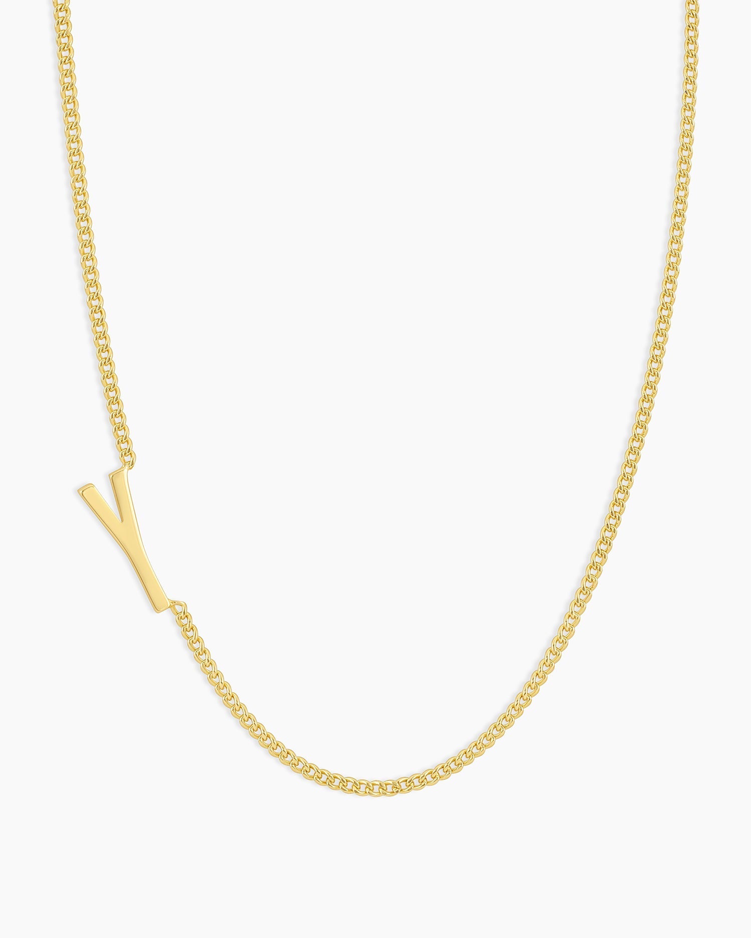 Wilder Alphabet Necklace Alphabet Necklace #Y || option::18K Gold Plated, Y