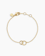 Crew Charm Bracelet link bracelet circle bracelet adjustable bracelet || option::18K Gold Plated