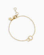 Crew Charm Bracelet link bracelet circle bracelet adjustable bracelet || option::18K Gold Plated