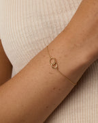 Crew Charm Bracelet link bracelet circle bracelet adjustable bracelet || option::18K Gold Plated