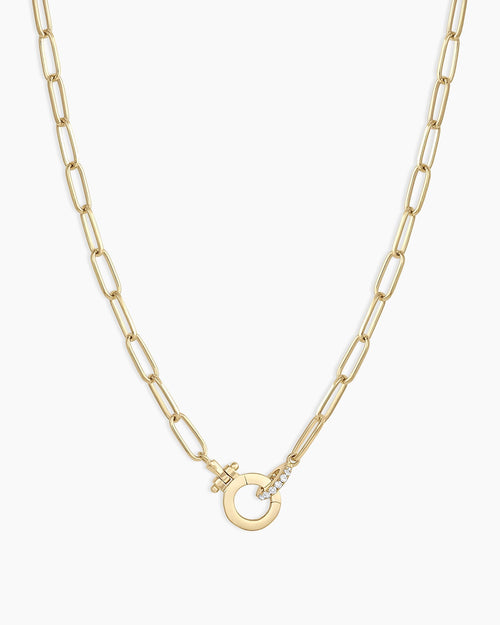 Diamond ParkerNecklace  || option::14K Solid Gold