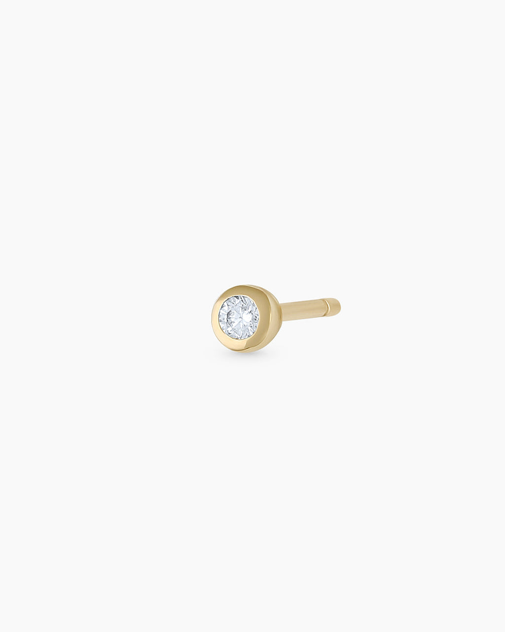 Classic Diamond Stud || option::14K Solid Gold