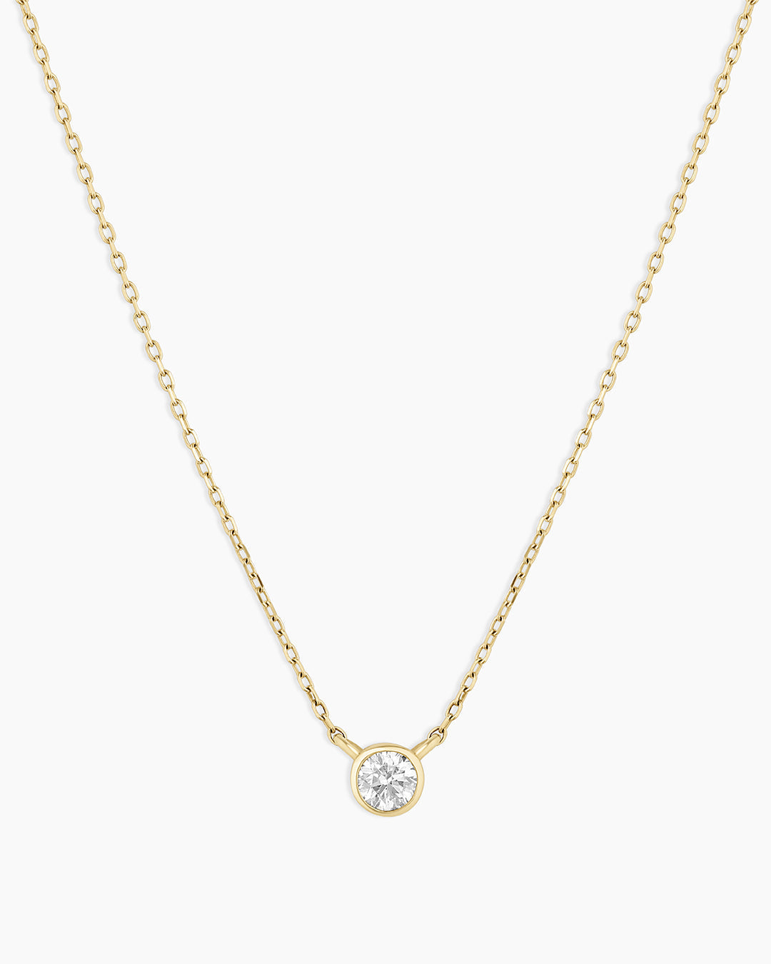 Classic Diamond Necklace || option::14K Solid Gold