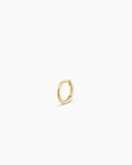 Classic Gold Huggie || option::14K Solid Gold, 8mm