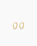 Classic Gold Huggie || option::14K Solid Gold, 8mm