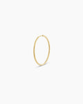 Classic Gold Hoop || option::14K Solid Gold, 22mm