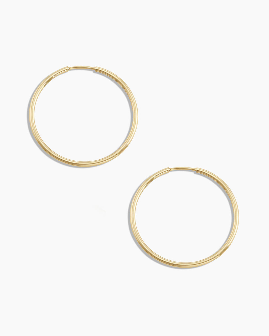 Classic Gold Hoop || option::14K Solid Gold, 22mm