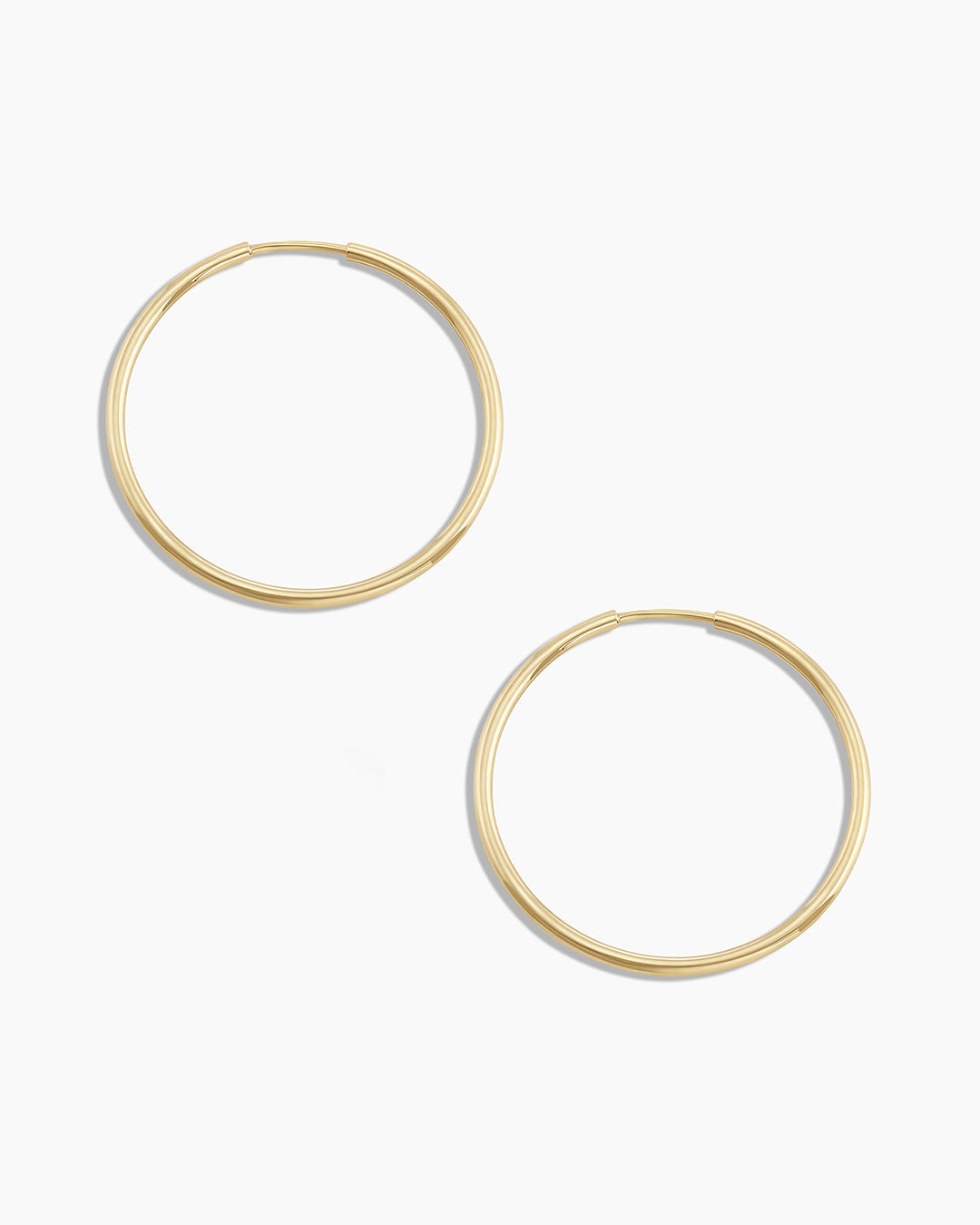 Classic Gold Hoop || option::14K Solid Gold, 22mm