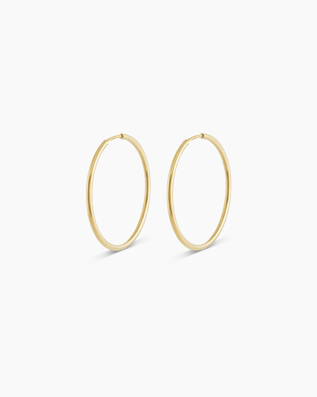 Classic Gold Hoop || option::14K Solid Gold, 22mm