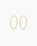 Classic Gold Hoop || option::14K Solid Gold, 22mm