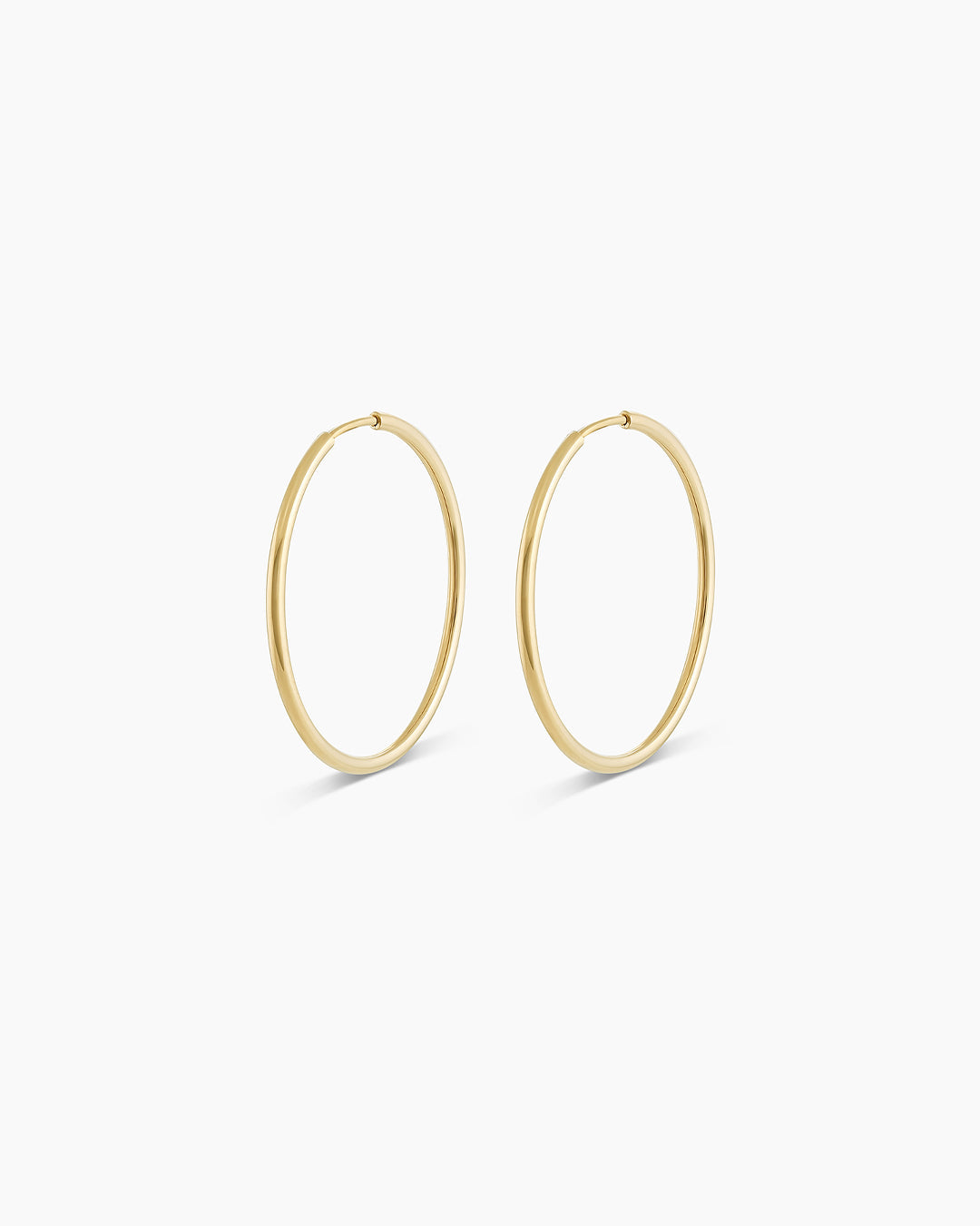 Classic Gold Hoop || option::14K Solid Gold, 22mm