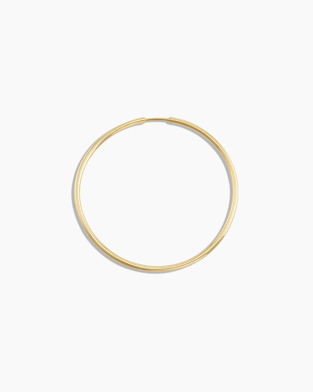 Classic Gold Hoop || option::14K Solid Gold, 30mm