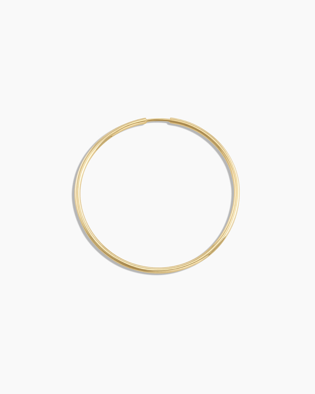 Classic Gold Hoop || option::14K Solid Gold, 30mm