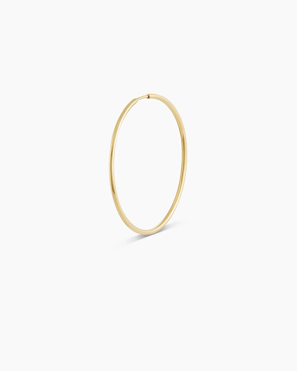 Classic Gold Hoop || option::14K Solid Gold, 30mm