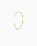 Classic Gold Hoop || option::14K Solid Gold, 30mm
