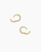 14K Diamond Pavé Huggies