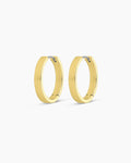 Rose Hoops Chunky hoops || option::18K Gold Plated