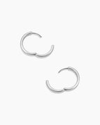 Rose Hoops Chunky hoops || option::Silver Plated