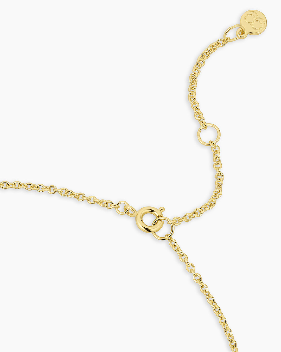 Rose Interlocking Necklace || option::18K Gold Plated