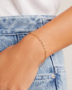 Parker Mini Bracelet || option::14K Solid Gold, 7.25 in.