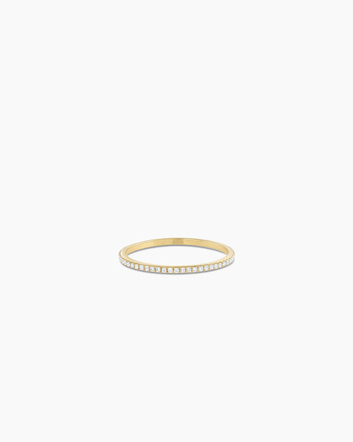 Diamond Bar Eternity Ring || option::14K Solid Gold