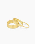 Rose Ring Cigar Band || option::18K Gold Plated