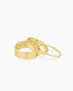 Rose Ring Cigar Band || option::18K Gold Plated