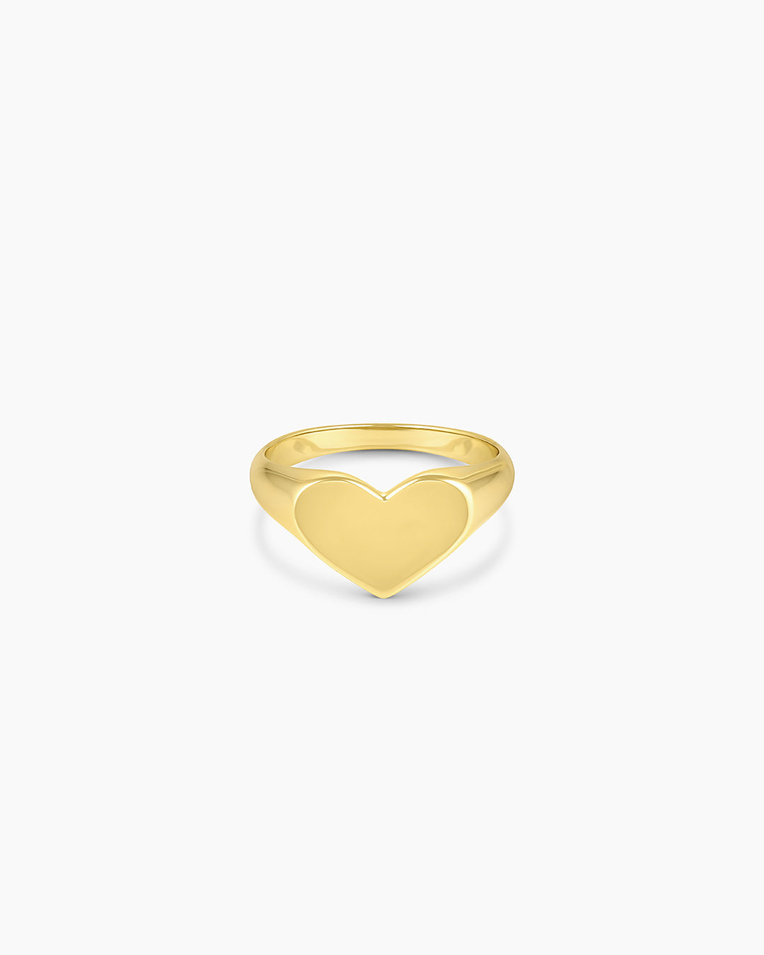 LouiseHeart Signet Ring18K Gold PlatedHeart ring || option::18K Gold Plated