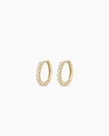 Classic Diamond Huggies || option::14K Solid Gold