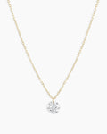 Floating Diamond Statement Necklace || option::18K Solid Gold