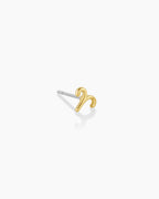 Zodiac Charm Stud - Aries || option::18K Gold Plated, Aries