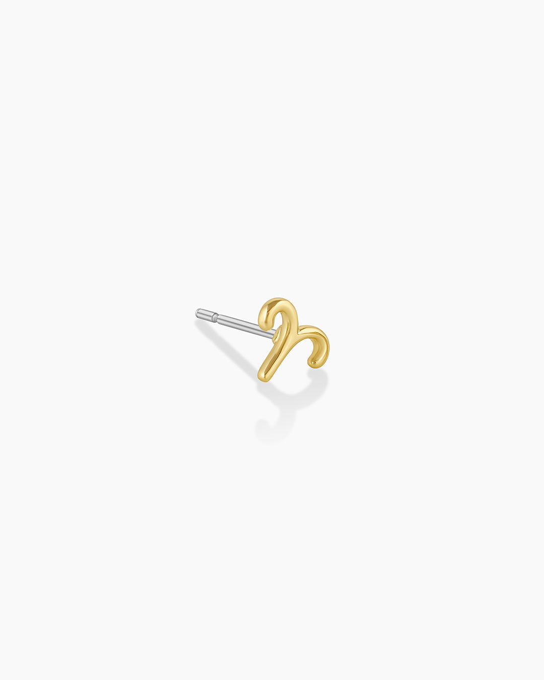 Zodiac Charm Stud - Aries || option::18K Gold Plated, Aries