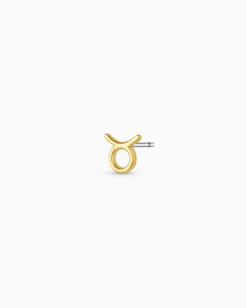 Zodiac Charm Stud - Taurus || option::18K Gold Plated, Taurus