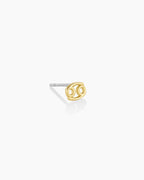 Zodiac Charm Stud - Cancer || option::18K Gold Plated, Cancer