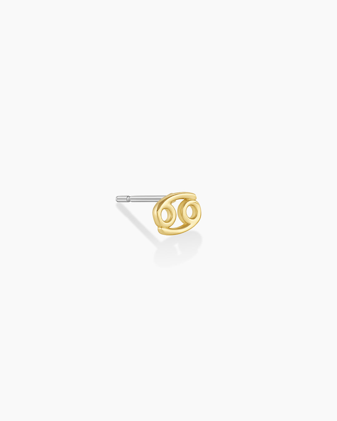 Zodiac Charm Stud - Cancer || option::18K Gold Plated, Cancer