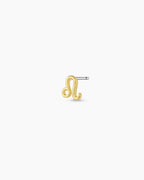 Zodiac Charm Stud - Leo || option::18K Gold Plated, Leo