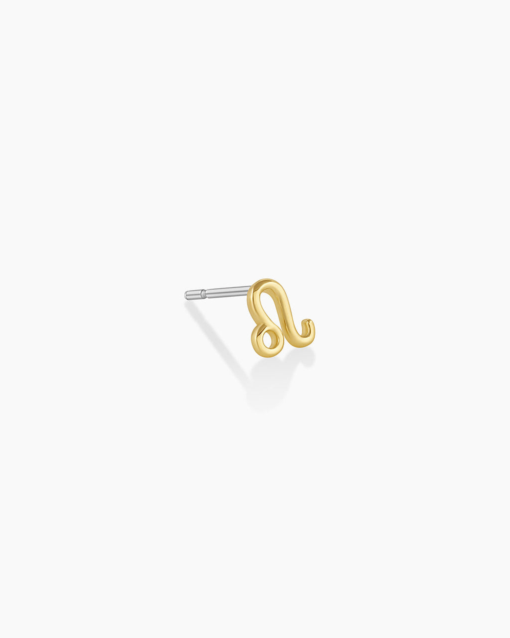 Zodiac Charm Stud - Leo || option::18K Gold Plated, Leo