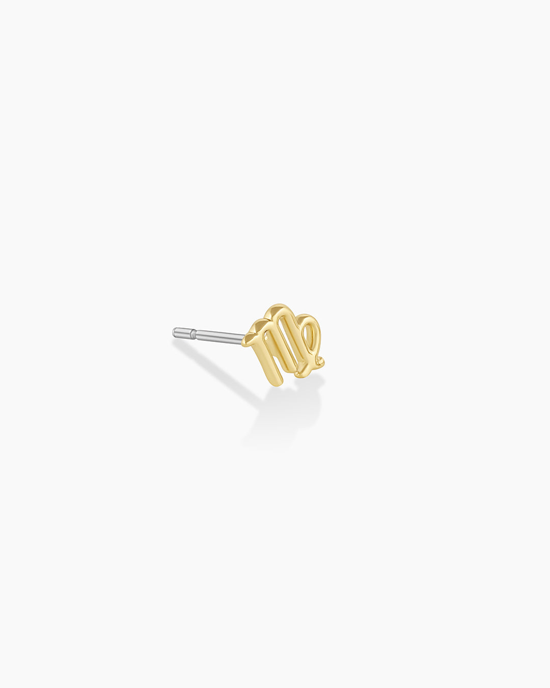 Zodiac Charm Stud - Virgo || option::18K Gold Plated, Virgo