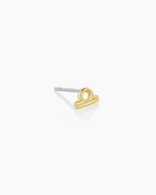 Zodiac Charm Stud - Libra || option::18K Gold Plated, Libra