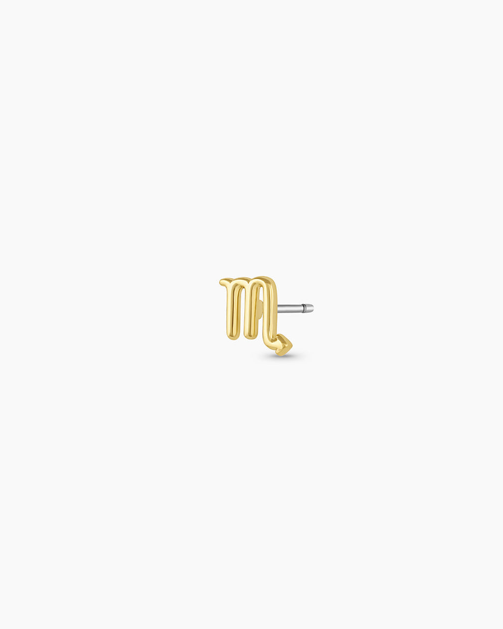 Zodiac Charm Stud - Scorpio || option::18K Gold Plated, Scorpio