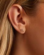 Zodiac Charm Stud - Scorpio || option::18K Gold Plated, Scorpio